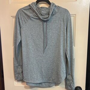 Athleta Heather Gray Pullover Hoodie